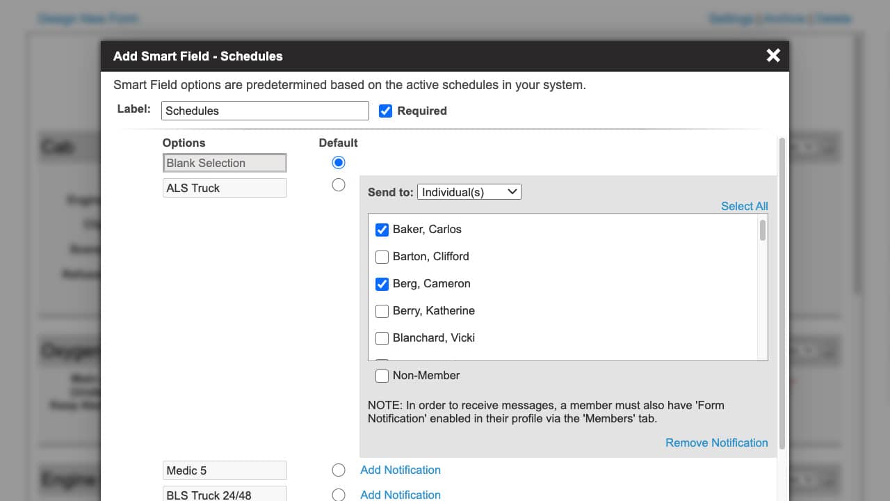 Setting up Smart Fields in the Aladtec Forms Configurator