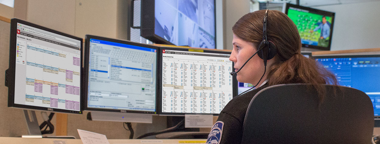 Dispatcher scheduling using Aladtec software