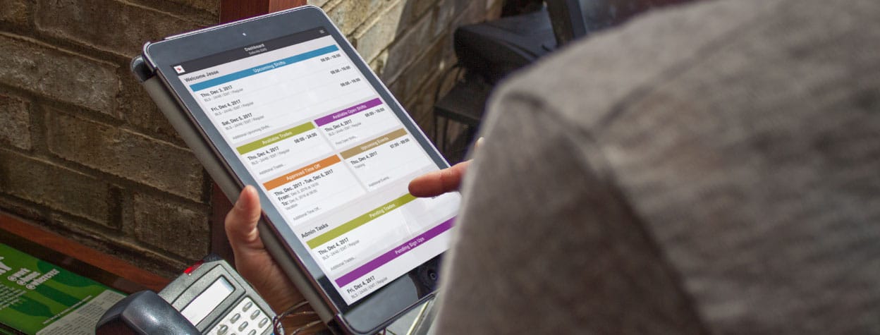 Hospitality Worker Scheduling On iPad