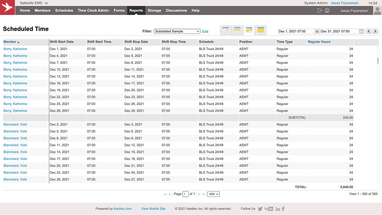 Track schedules with Scheduling Reports